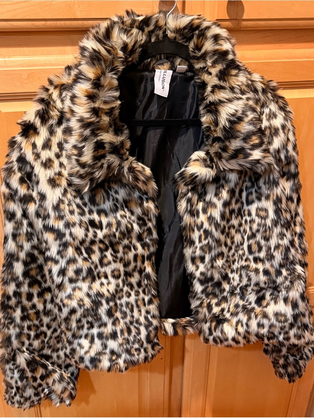 NWOT ASOS Collusion Luxurious Leopard Print Teddy Jacket - Women